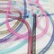 Craft Assorted 13 Colors 26Yards Solid Mesh Tube Deco Flex for Wreaths Crafts (Mix, 3/8"(8mm))